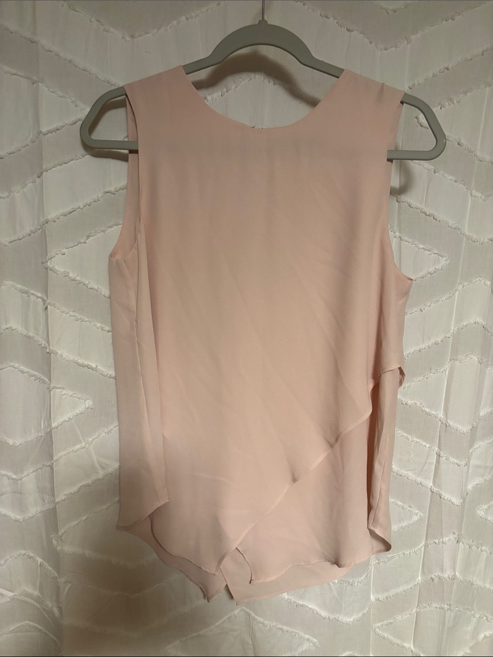 Ivanka Trump Pale Pink Draped Sleeveless Camisole